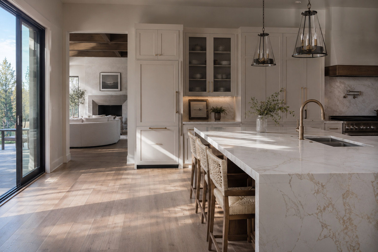 Premium marble kitchen countertop by 503 All Stone Design