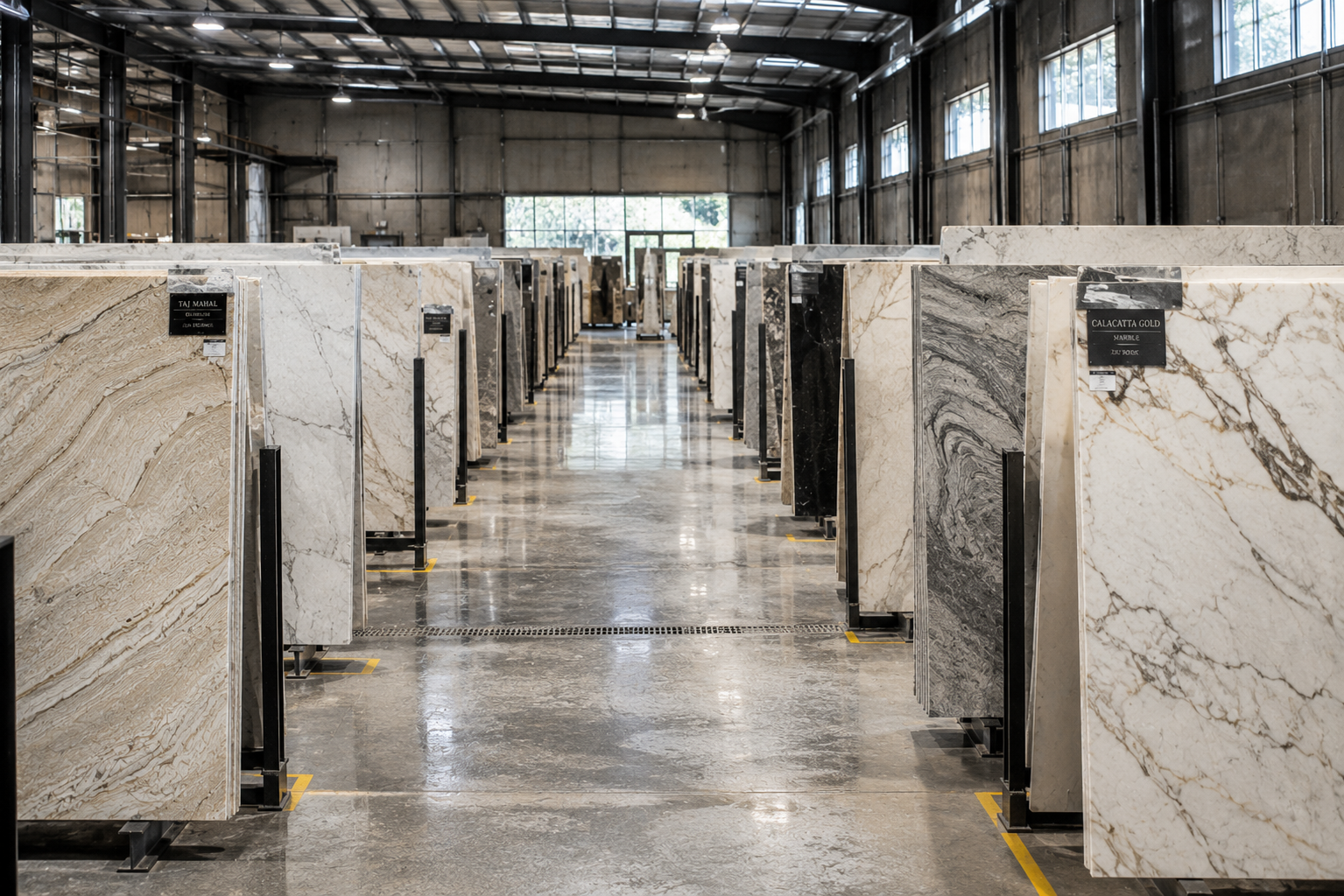 Stone slab showroom at 503 All Stone Design